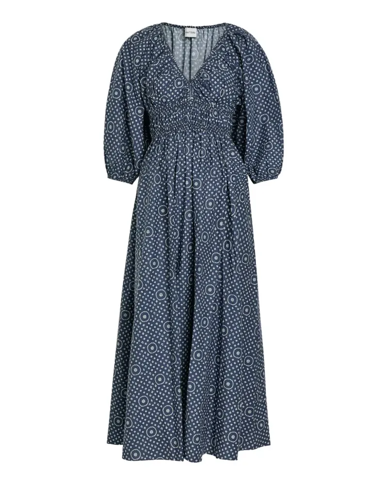 Matteau Midikleid mit geometrischem Print - Blau Blau