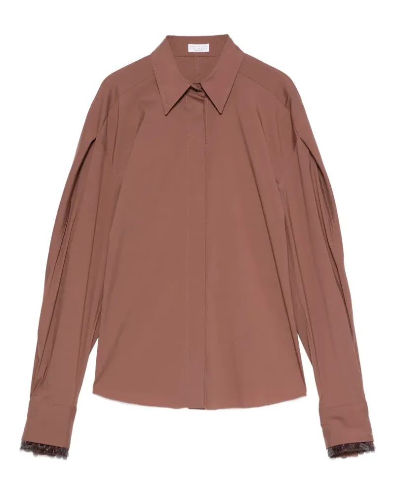 Brunello Cucinelli Hemd im Layering-Look - Braun Braun