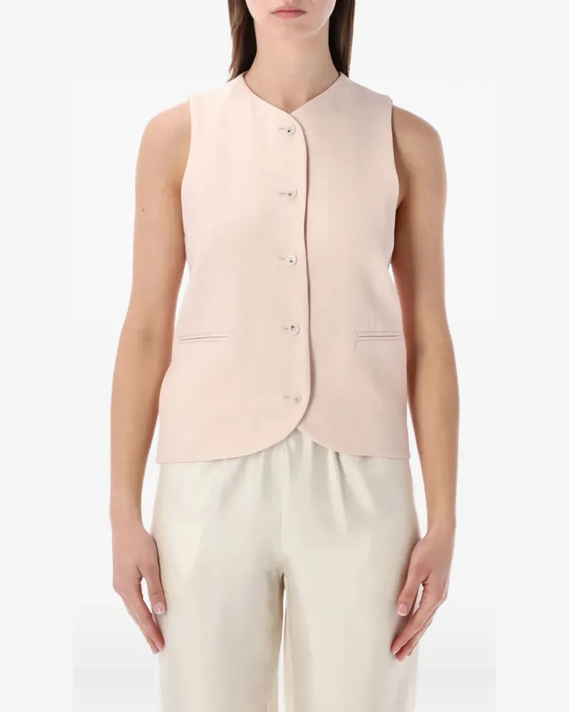 LOULOU Paco tailored vest - Rosa Rosa