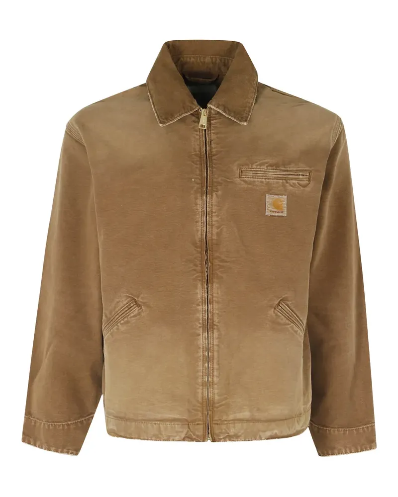 Carhartt WIP Detroit logo-patch jacket - Braun Braun