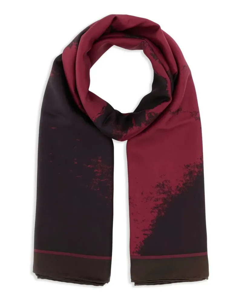 Alexander McQueen Schal mit abstraktem Print - Rot Rot