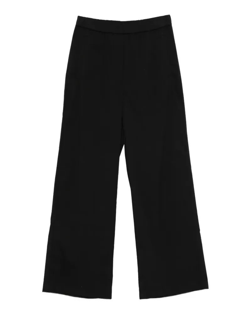 Patrizia Pepe straight-leg poplin trousers - Schwarz Schwarz