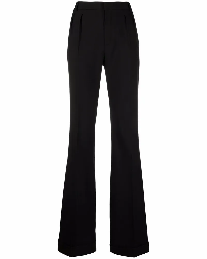Saint Laurent Hose mit geradem Bein - Schwarz Schwarz