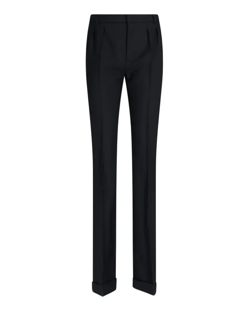 Saint Laurent Hose mit geradem Bein - Schwarz Schwarz