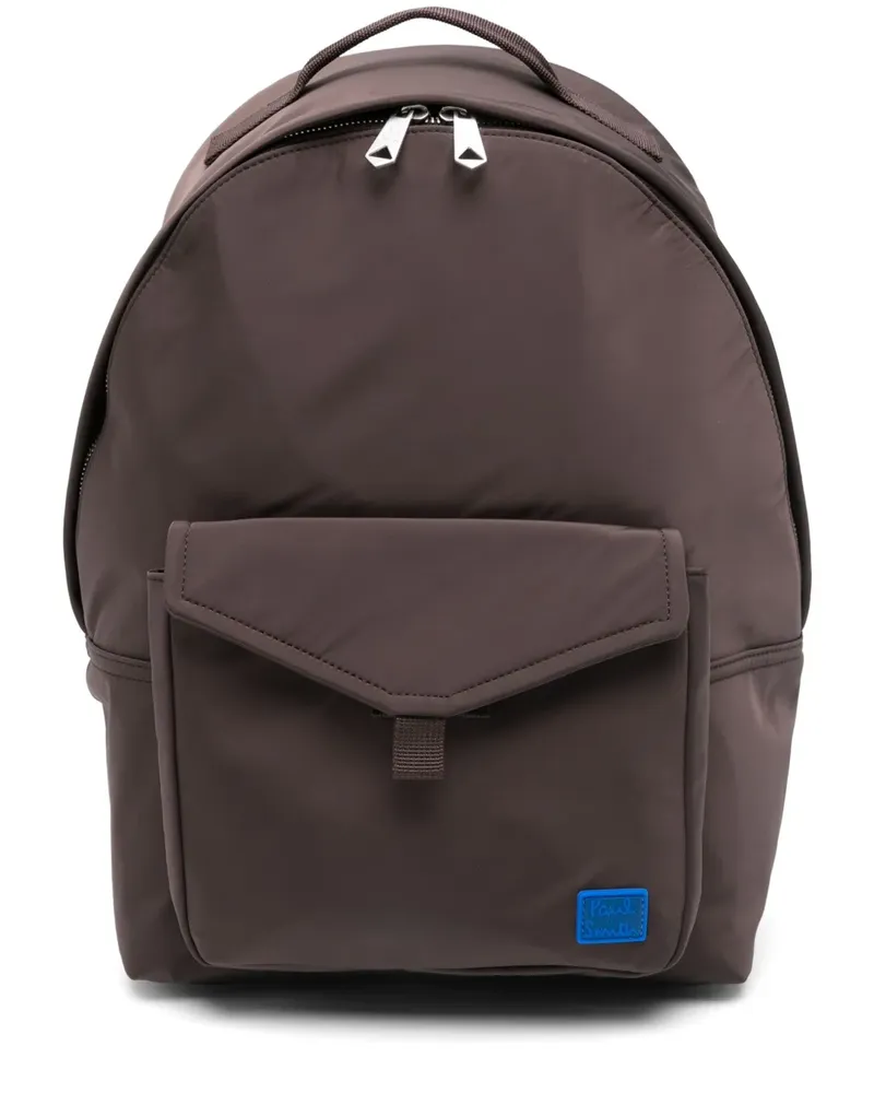 Paul Smith Rucksack mit Klappentasche - Braun Braun