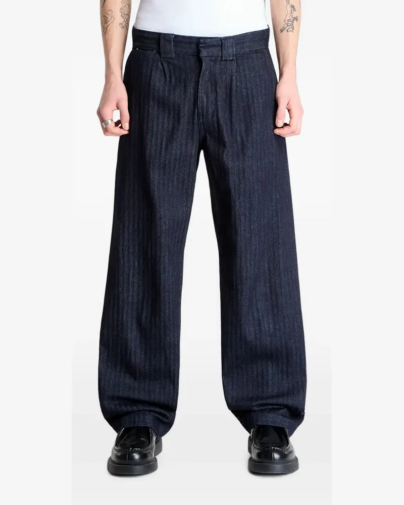 Dickies Selvedge Jeans mit Fischgrätenmuster - Blau Blau