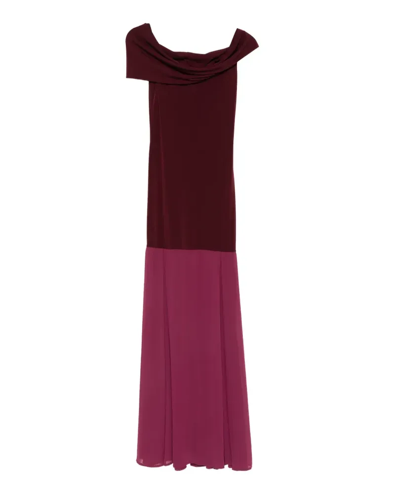 Aniye By Dreams Norah off-the-shoulder draped maxi dress - Rosa Rosa