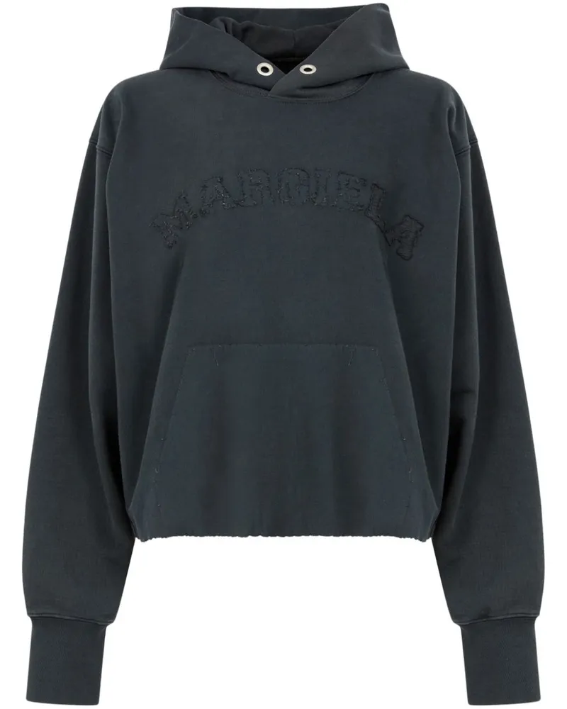 Maison Margiela Hoodie mit Logo-Stickerei - Grau Grau