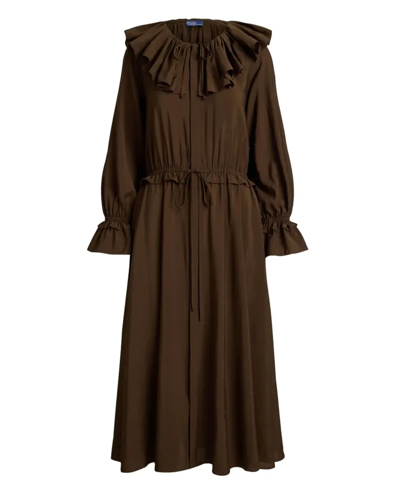 Ralph Lauren Kleid mit Kordelzug - Braun Braun