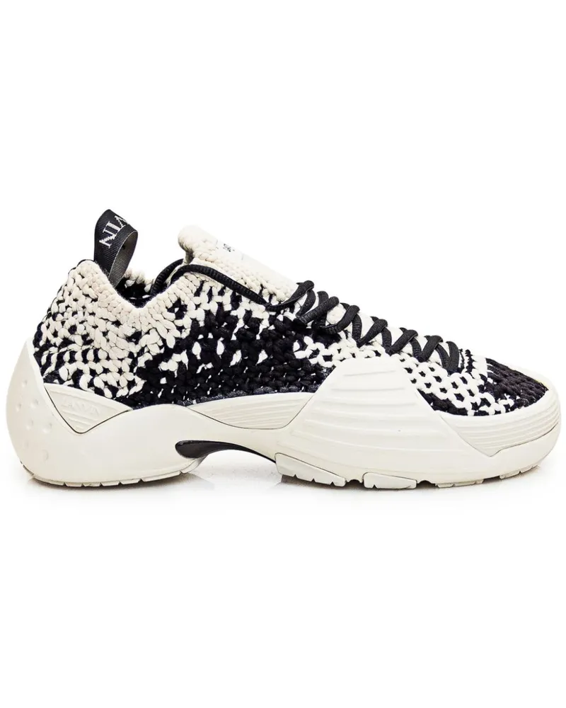 Lanvin Gestrickte Flash Sneakers - Weiß Weiß