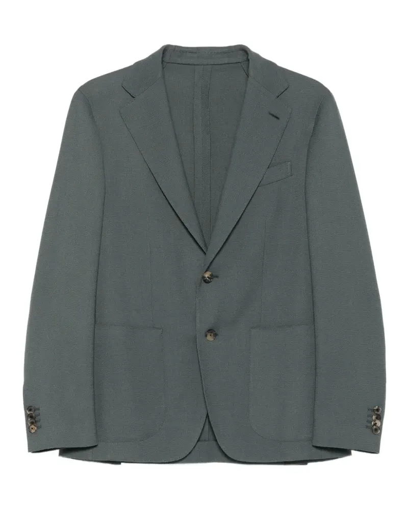 Caruso button-fastening blazer - Grün Grün