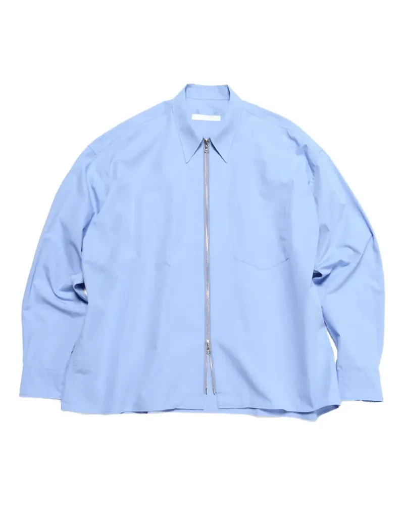 SOPHNET. Hemd mit Reißverschluss - Blau Blau