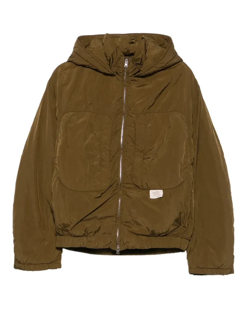 RANRA hooded zip-up jacket - Grün Grün