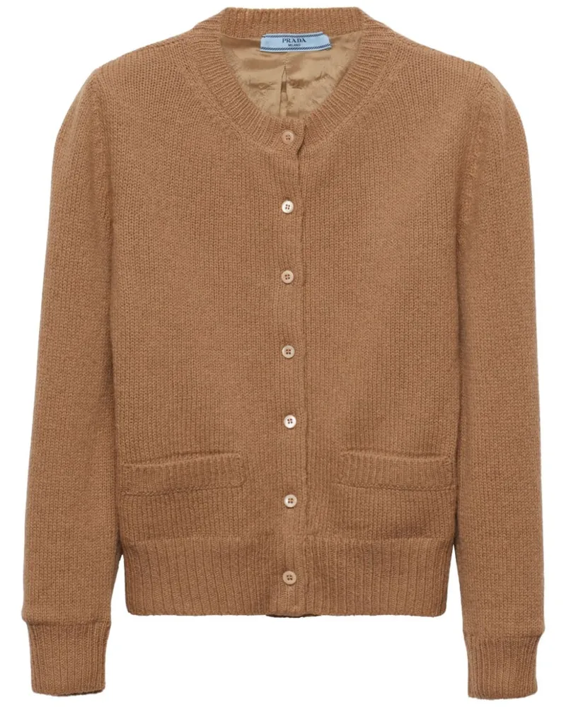 Prada Cardigan mit rundem Ausschnitt - Braun Braun