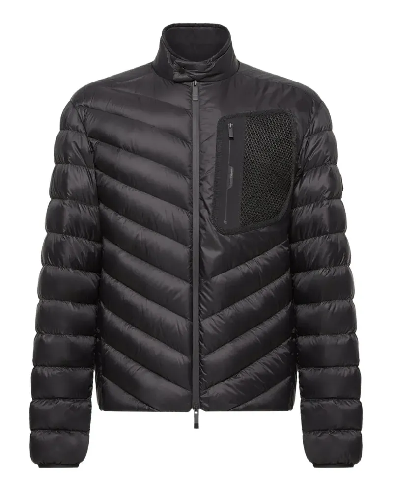 Moncler Mackinac Daunenjacke mit diagonaler Steppung - Schwarz Schwarz