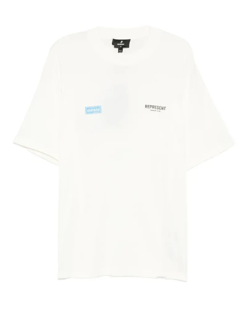 REPRESENT x Oasis Owners Club T-Shirt - Weiß Weiß
