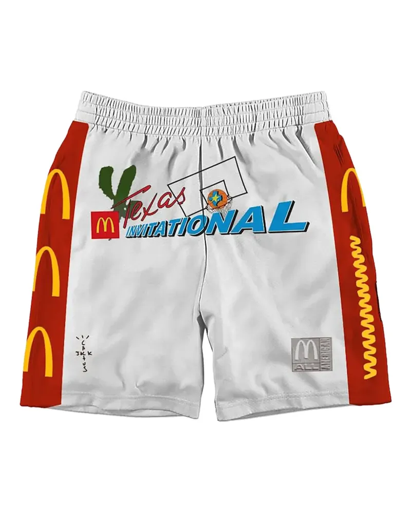 Travis Scott x McDonald's Cactus Jack All American shorts - Weiß Weiß