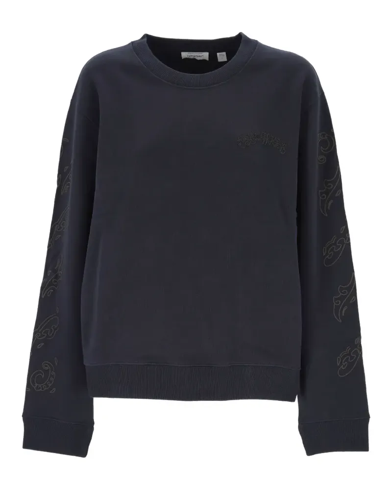 OFF-WHITE Sweatshirt mit Pfeilstickerei - Grau Grau