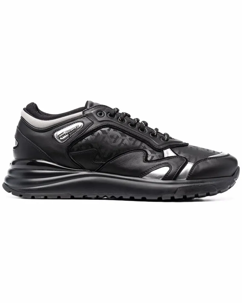 Ferragamo Gancini Rainbow Sneakers - Schwarz Schwarz