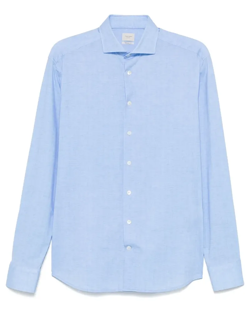 Traiano Milano Klassisches Hemd - Blau Blau