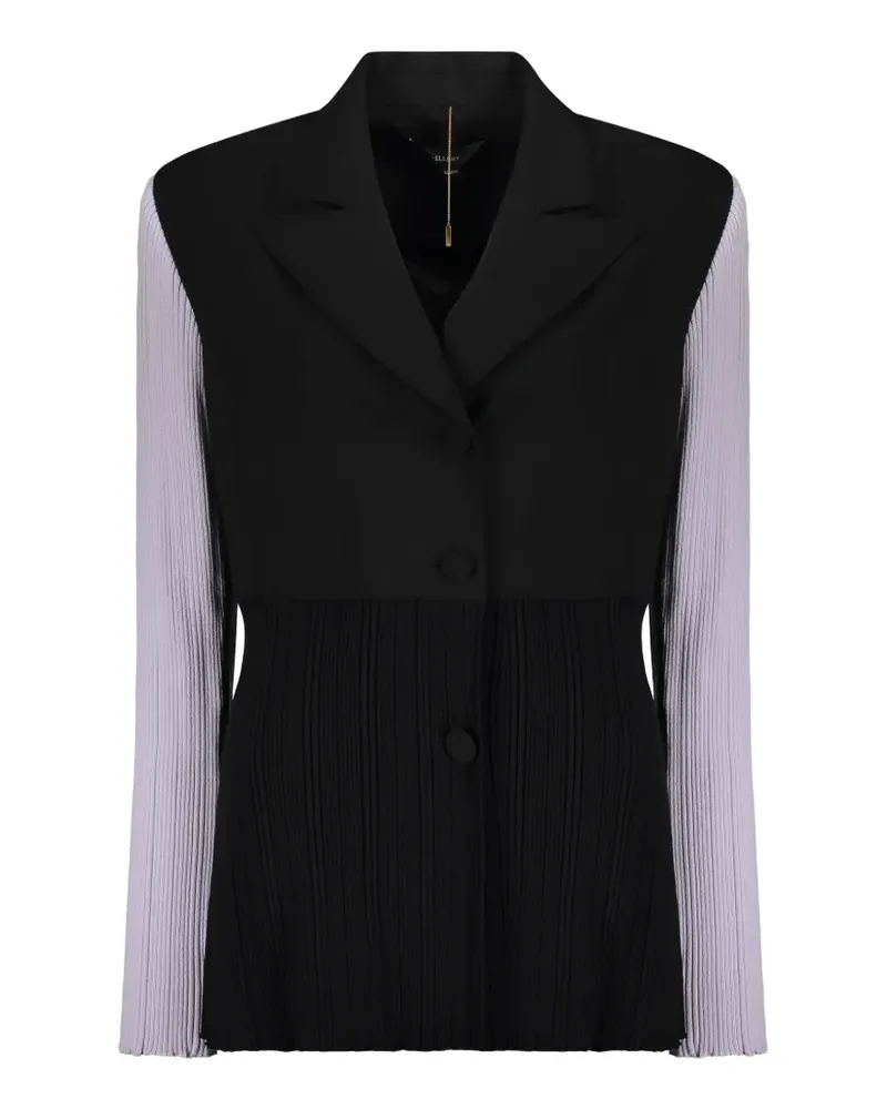 ELLERY pleated single-breasted blazer - Schwarz Schwarz