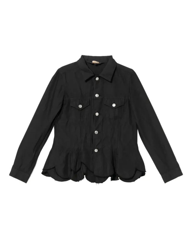 Comme des Garçons Jacke mit Rüschen - Schwarz Schwarz