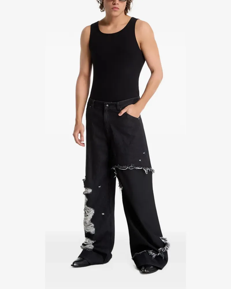 Heliot Emil Aphex distressed jeans - Grau Grau
