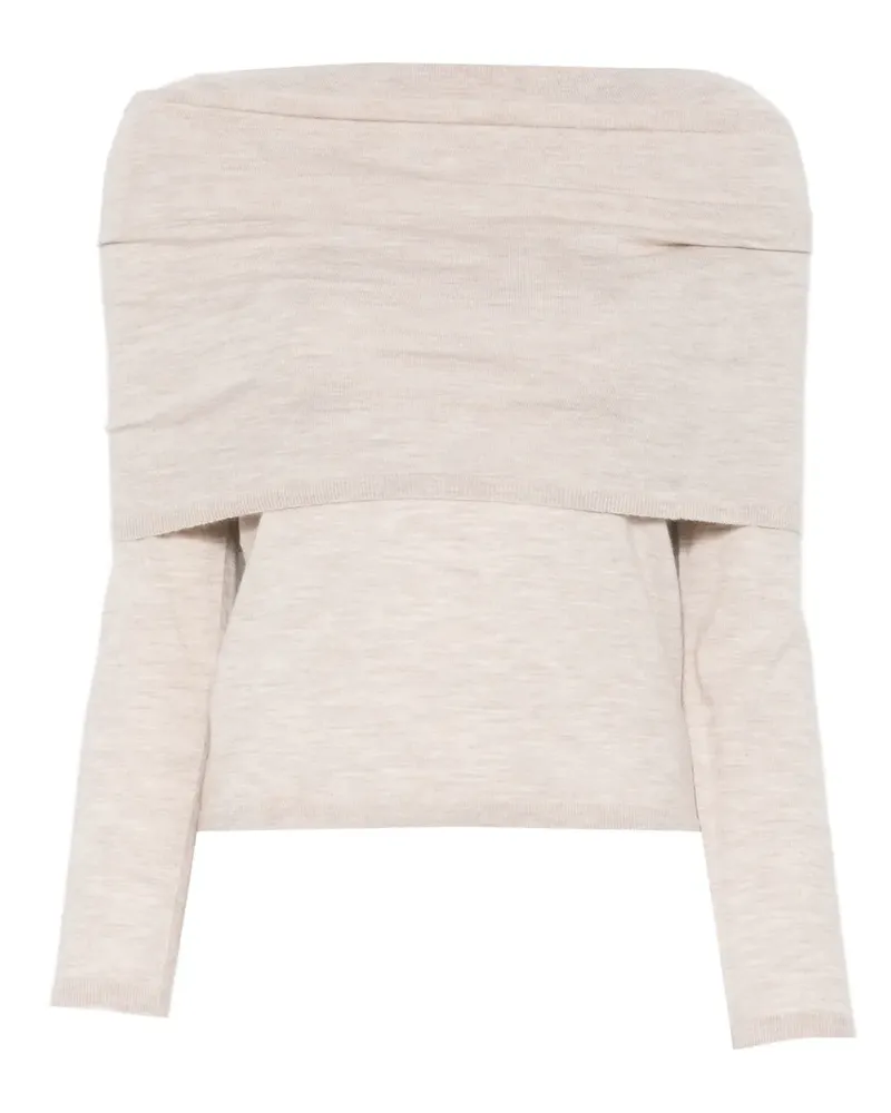 Max Mara off-shoulder coordinated knitwear - Nude Nude