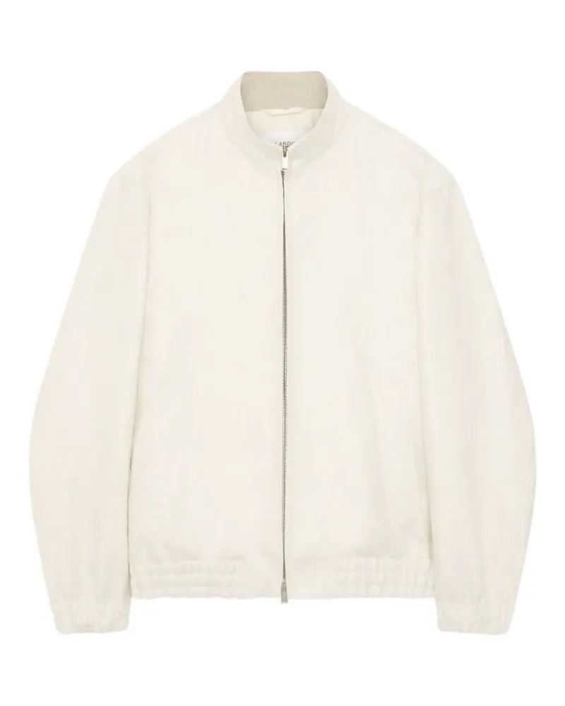 LARDINI Strukturierte Leinenjacke - Nude Nude