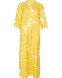 Eres Sucree Maxikleid mit Ananas-Print Gelb