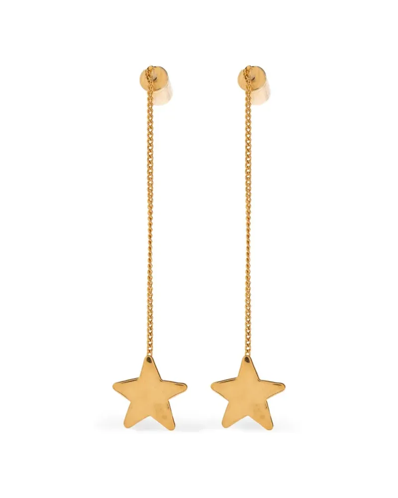 Jil Sander star-pendant drop earrings - Gold Gold