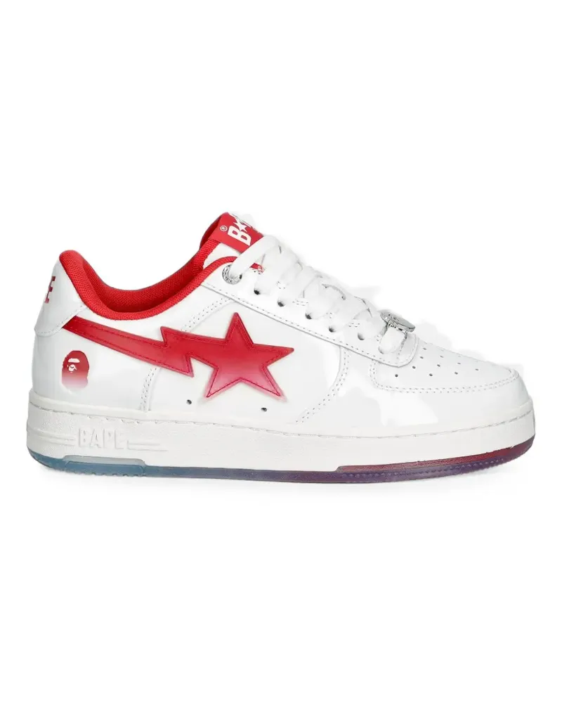 BAPE BAPE STA patent leather sneakers - Weiß Weiß