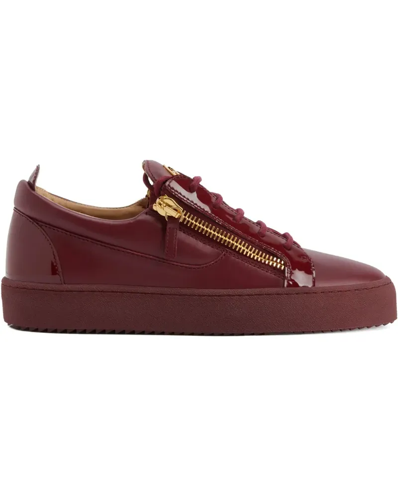 Giuseppe Zanotti FRANKIE glossy-leather sneakers - Rot Rot