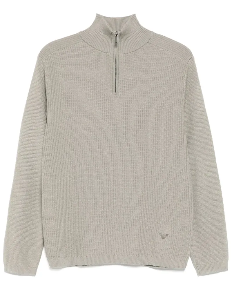 Emporio Armani Pullover mit Reißverschluss - Grau Grau