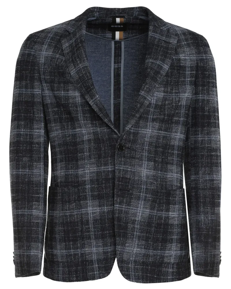 HUGO BOSS Kariertes Sakko - Blau Blau