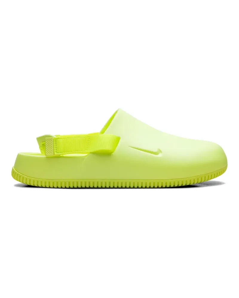 Nike Calm Mules mit Logo - Gelb Gelb