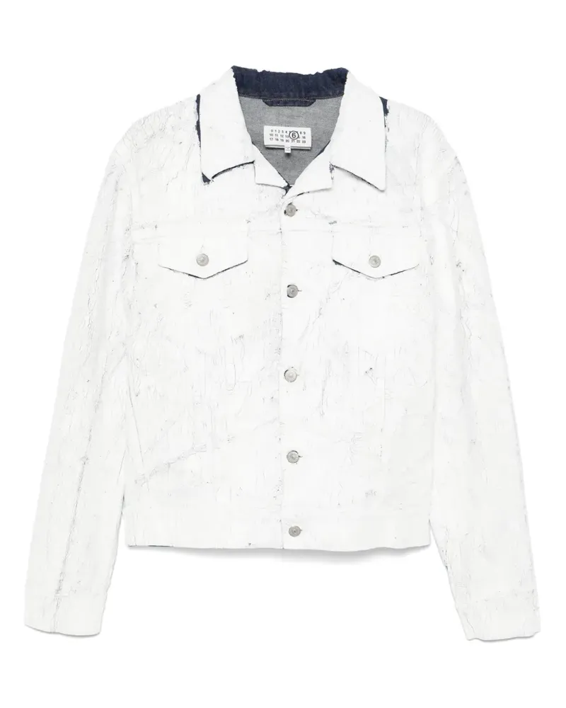 Maison Margiela Beschichtete Jeansjacke - Weiß Weiß