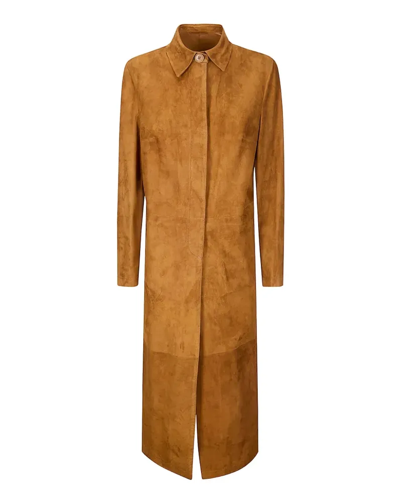 Salvatore Santoro button sheepskin coat - Nude Nude