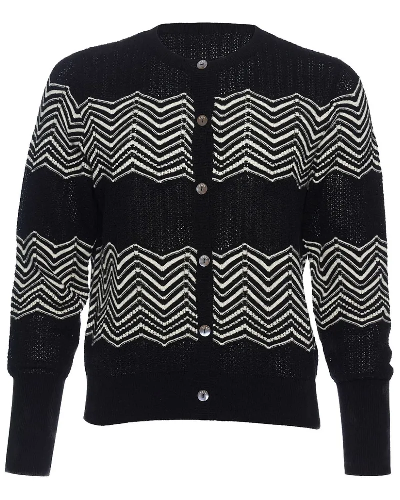 Eres Gerippter Cardigan - Schwarz Schwarz