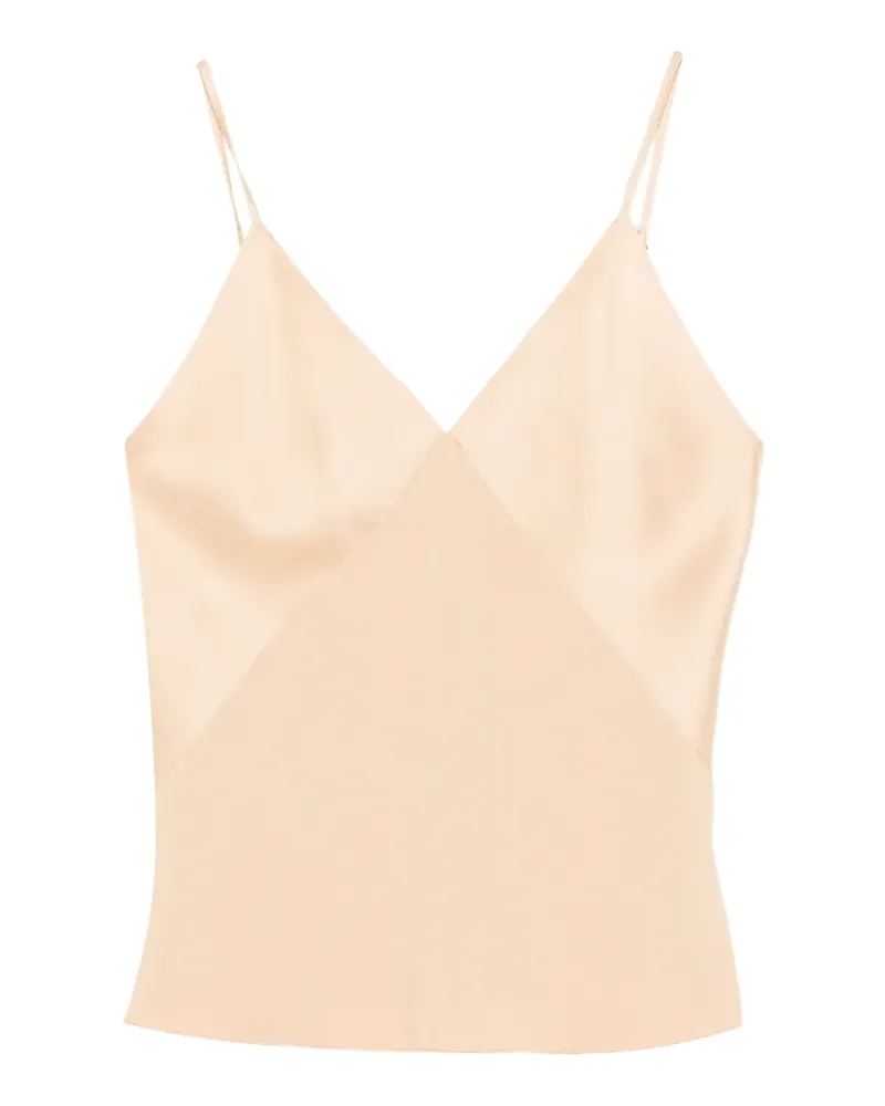 forte_forte V-neck top - Nude Nude