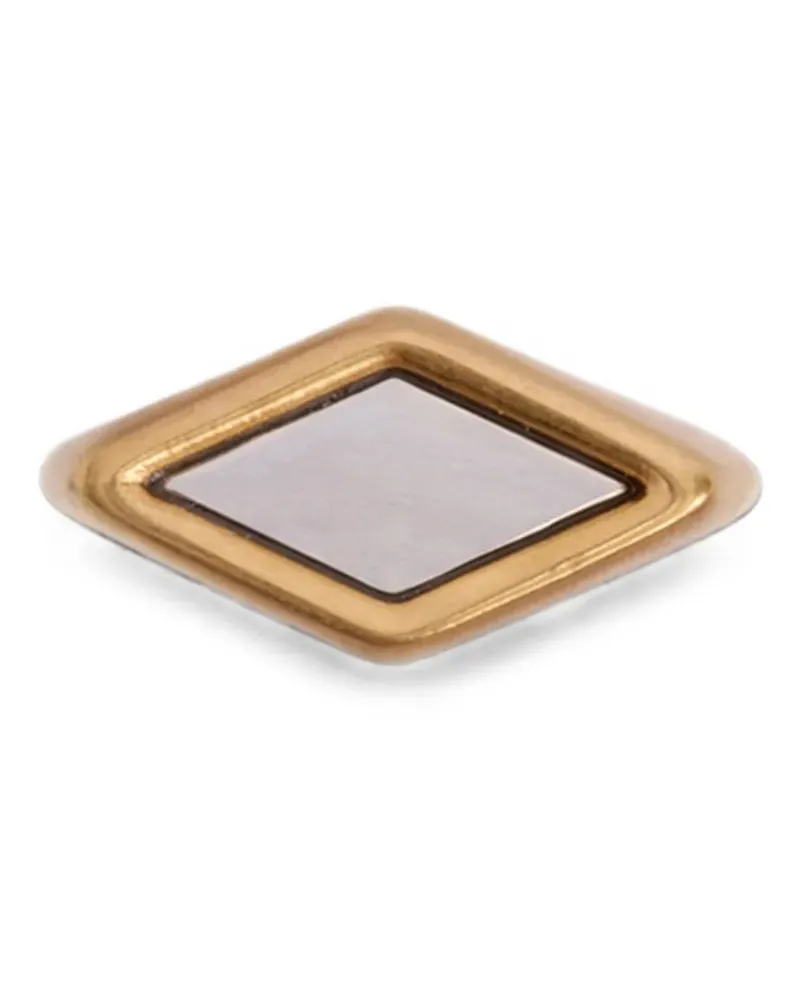 Jil Sander argyle-pattern handcrafted ring - Gold Gold