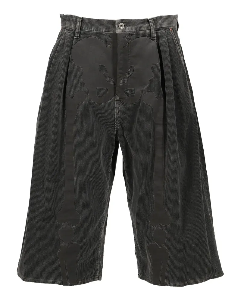 Doublet Shorts aus Cord - Grau Grau
