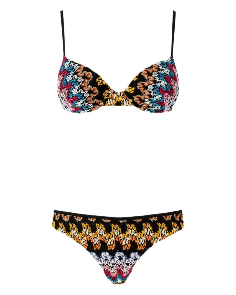 Missoni Gestrickter Bikini - Schwarz Schwarz