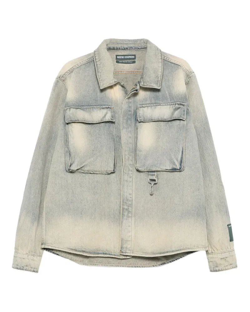 Reese Cooper concealed-button flap-pocket shirt - Blau Blau