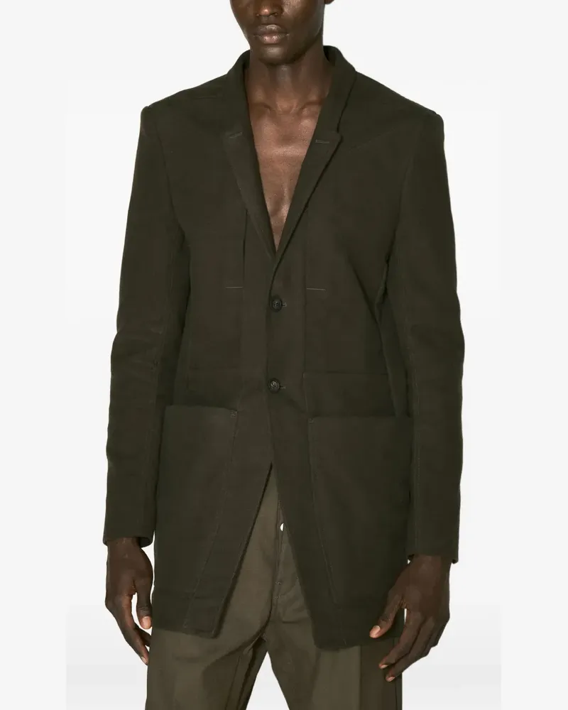 Rick Owens button pockets coat - Grün Grün