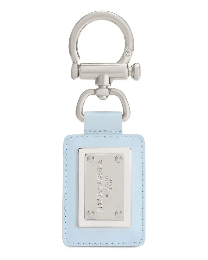Dolce & Gabbana Schlüsselanhänger aus Leder - Blau Blau