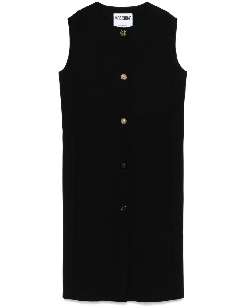 Moschino Mittellanges Kreppkleid - Schwarz Schwarz