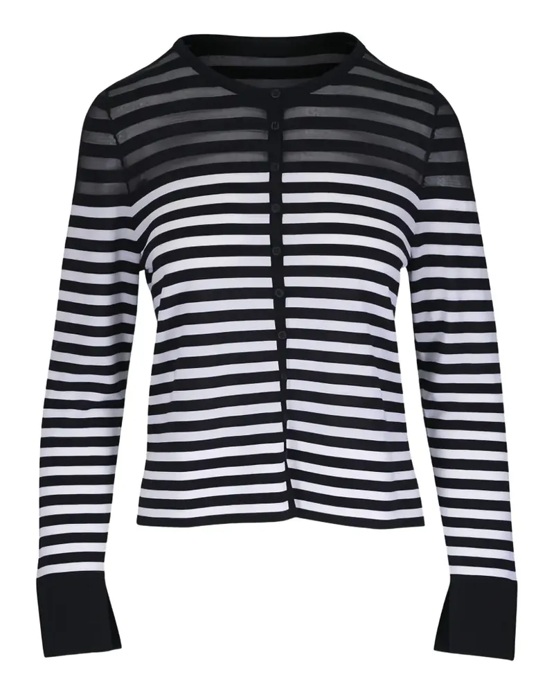 Akris Kodak striped cardigan - Schwarz Schwarz