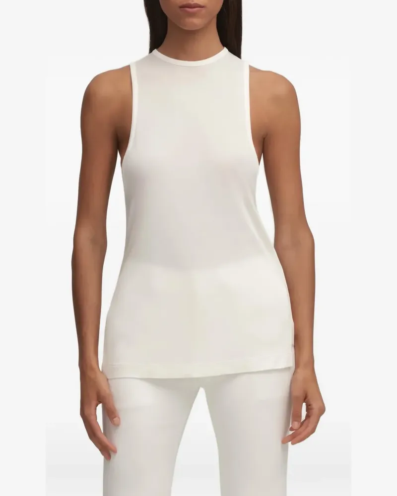Brandon Maxwell Blake Tanktop aus Jersey - Weiß Weiß