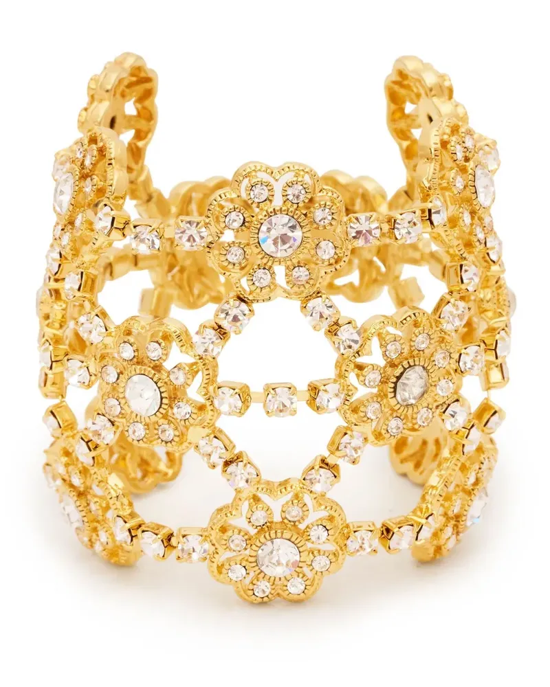 Kenneth Jay Lane Flower Cluster Armband - Gold Gold